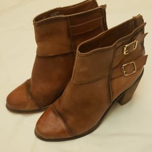 Tan booties, ultra comfy size 8.5